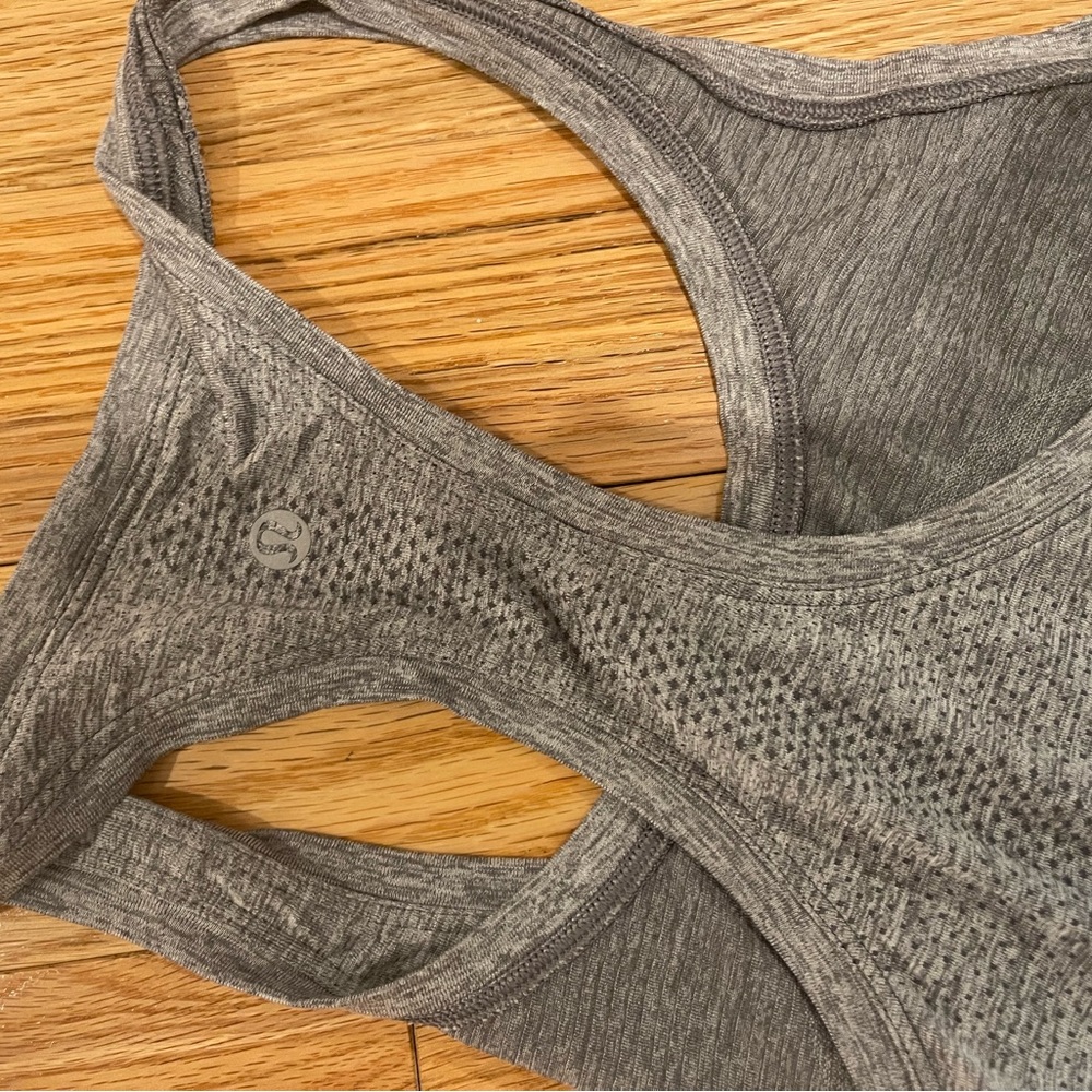 Lululemon racerback tank. Size 8. Grey